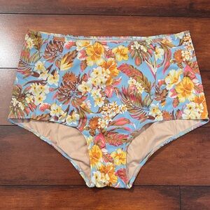 Kortni Jeane Floral High-Waisted Women's Swim